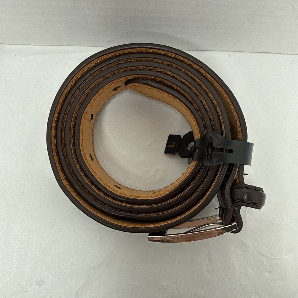 Barbados Genuine leather Men's brown 1 1/4" wide belt in size Large 38-40 - Picture 8 of 12